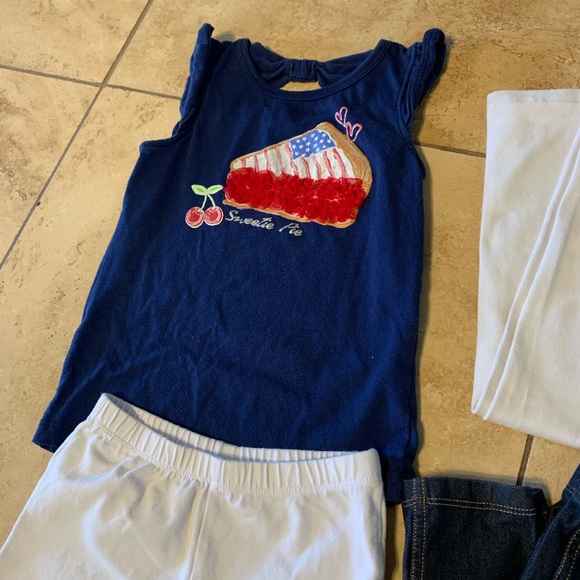 Fourth of July, Red/White/Blue girls Outfit 5 - Picture 2 of 3